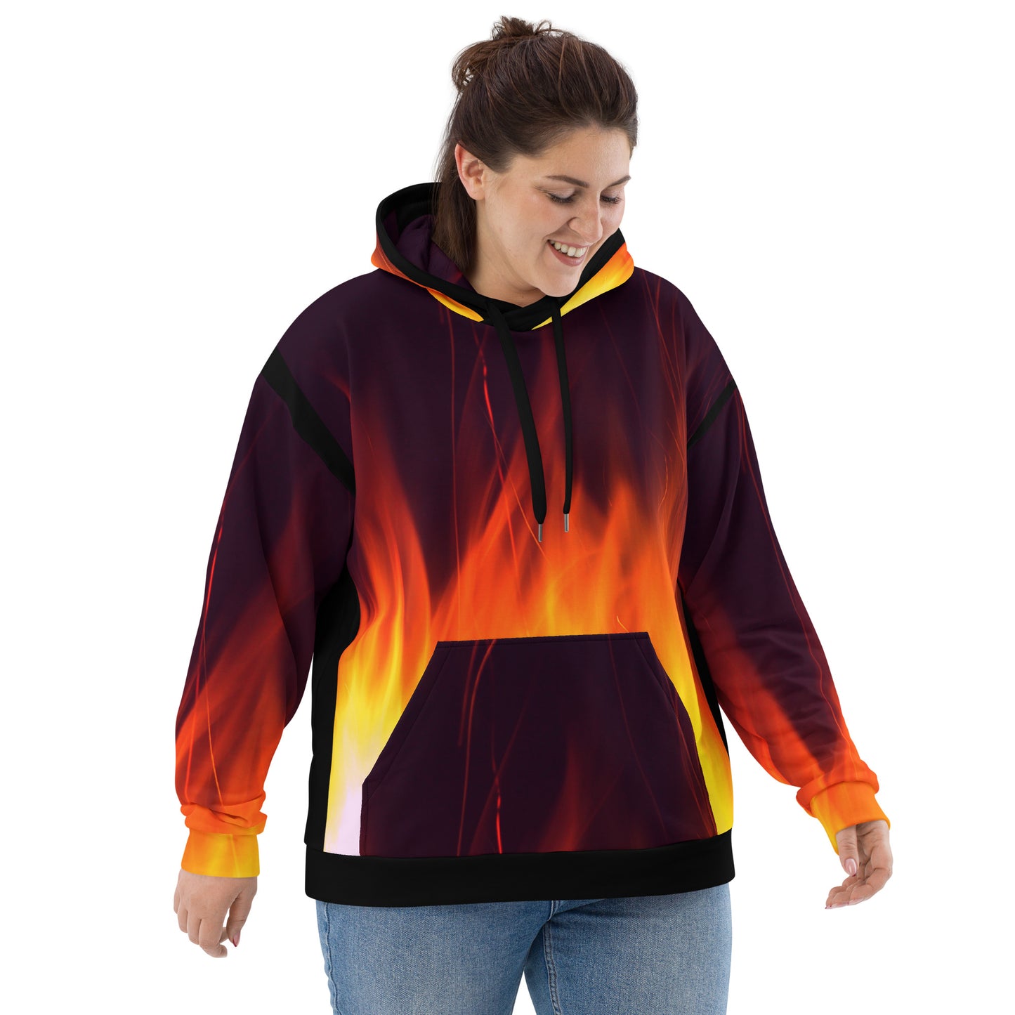 SpotlYght Seeker Artist on Fire Merch - A bold and empowering 46 Fan collection piece to ignite your journey and rise like a Phoenix. π Plus size
