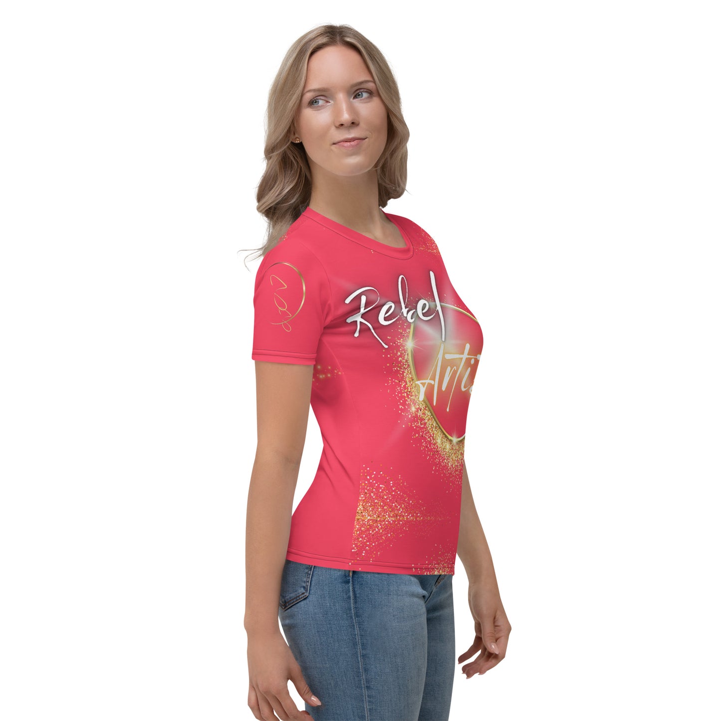 π¨ Unleash Your Rebel Spirit: Female Artistβs Radical Red T-Shirt! π₯π©βπ¨ Don't miss out β Be a Rebel Artist! π₯π¨