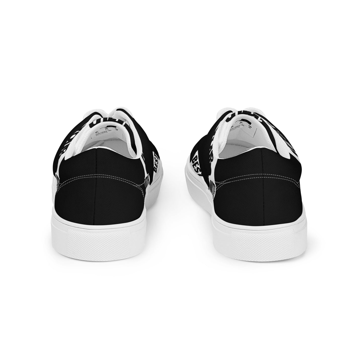 Women’s lace-up canvas shoes - White