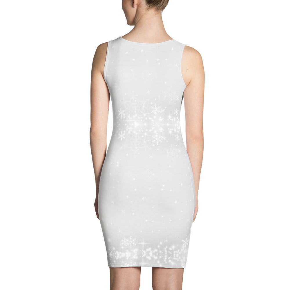 Snowflake Sparkle Bodycon Dress