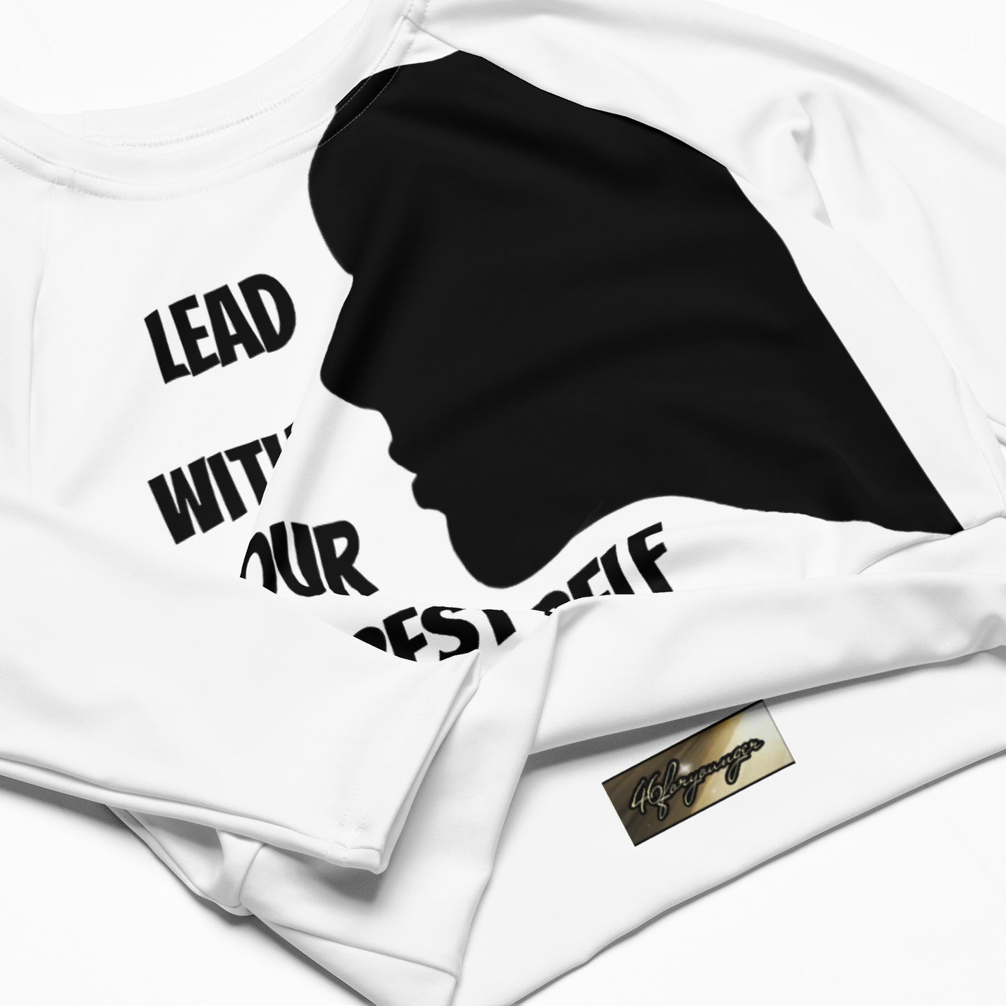 LBS Long-Sleeve Crop Top - White Face - Plus Size