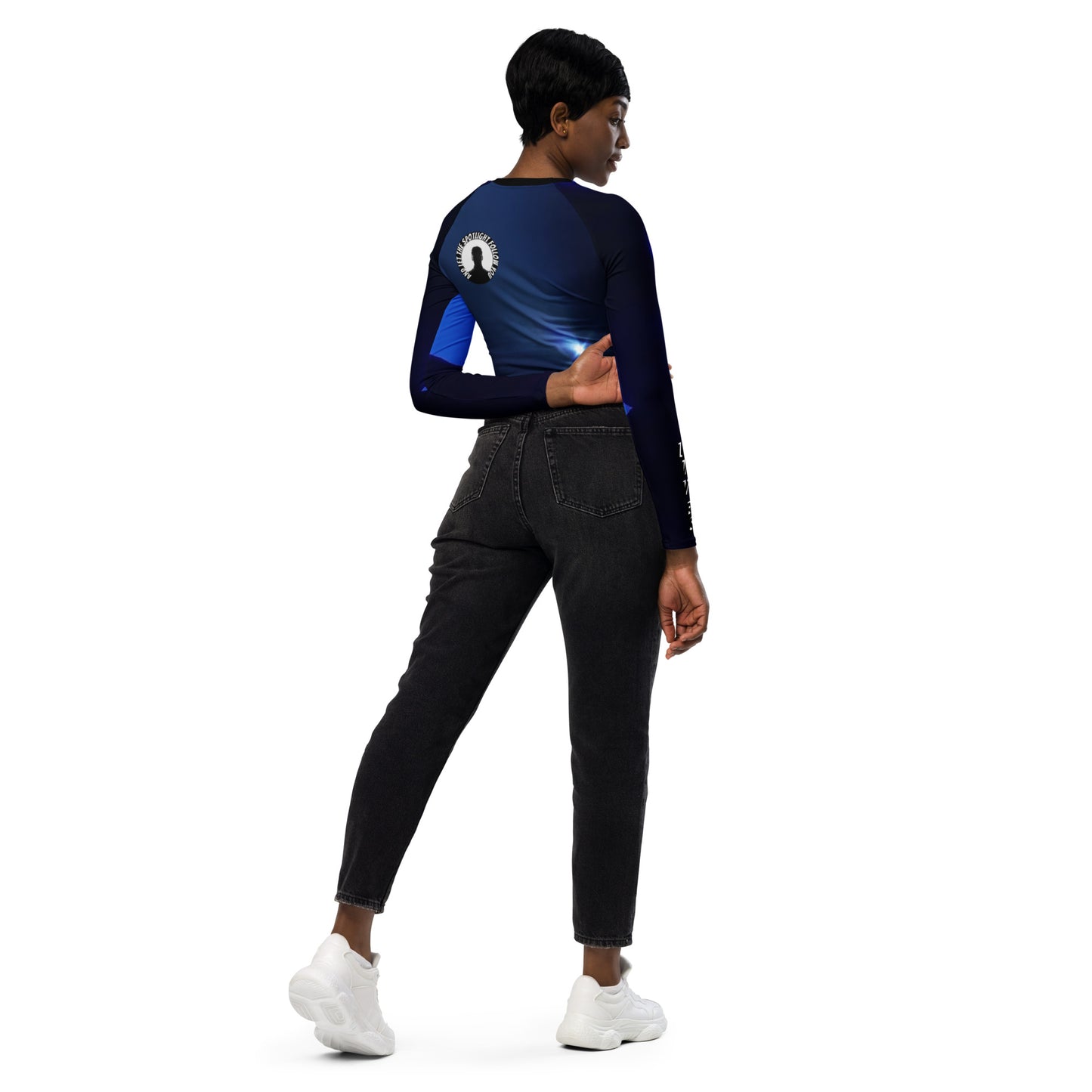 LBS Long-Sleeve Crop Top - WS BLK