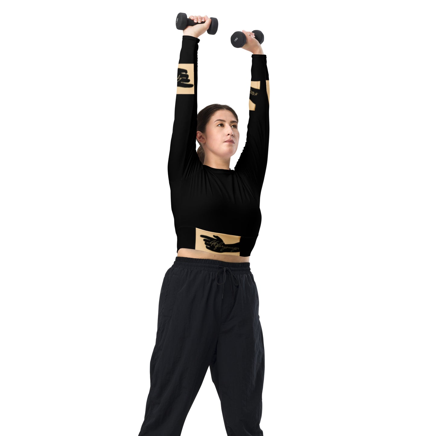 A-Ray of Emotions Long-Sleeve Crop Top - Reach: Inspire and Stretch