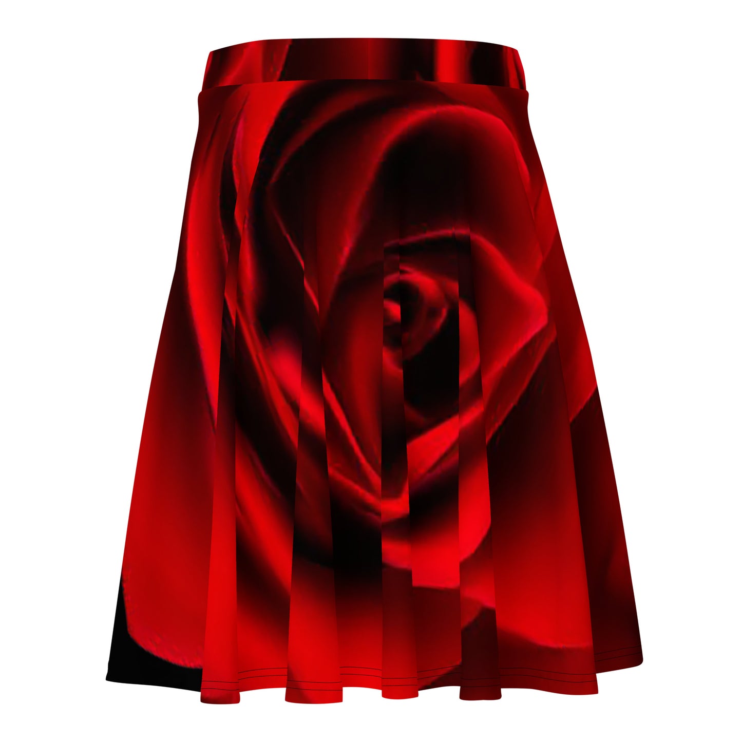 Vibrant Rose Skater Skirt - Plus