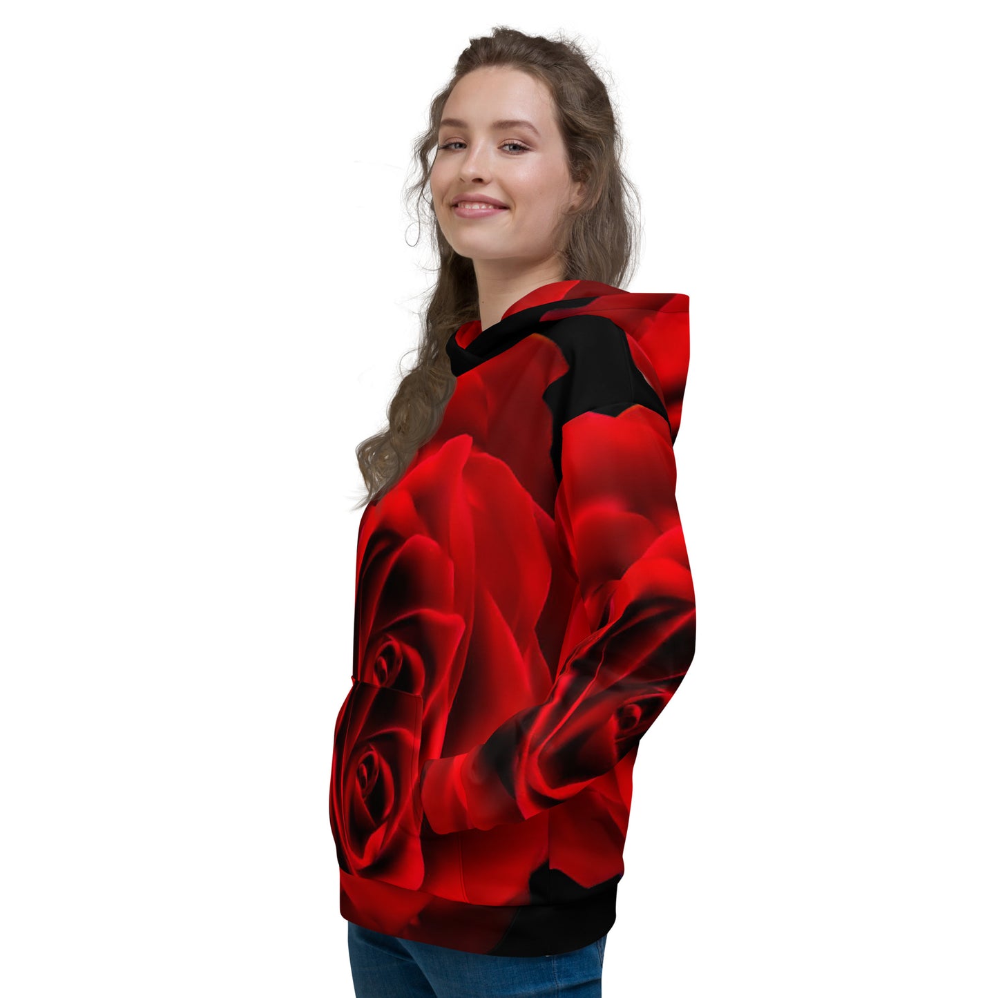 Vibrant Rose Hoodie