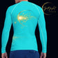 Rebel Artist Men's Rash Guard - Bright Summer Sky