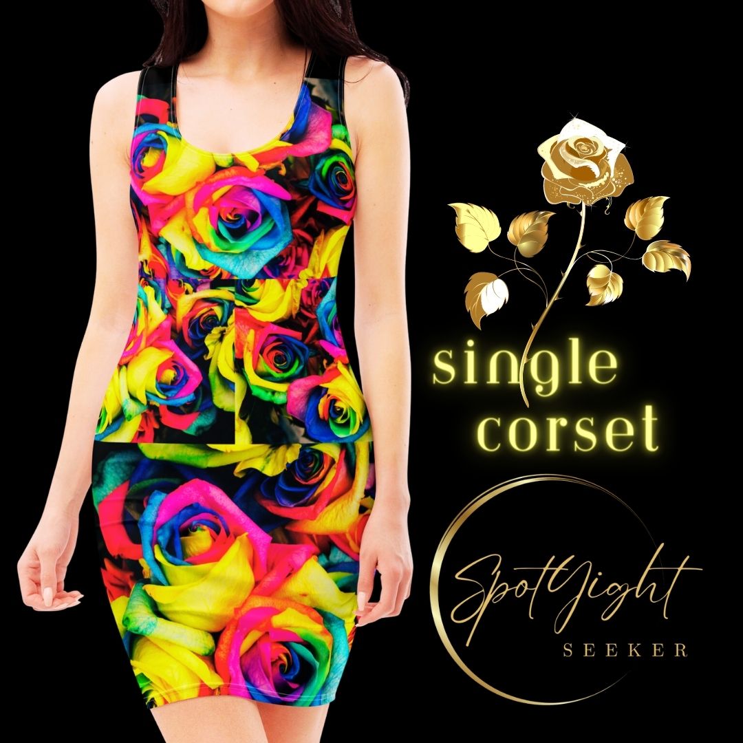 Female Artists, Let your creativity shine and be celebrated with our Sunlight and Moonlight BodyCon Dresses from the Bravo & Roses Collection!  🌙 Moonlight BodyCon Dress: Mesmerize the night with your artistry, capturing hearts and admiration.