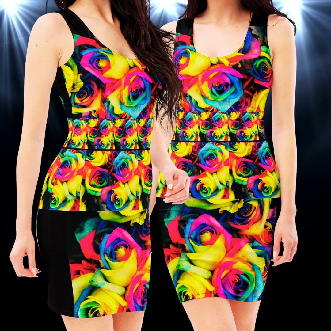 Female Artists, Let your creativity shine and be celebrated with our Sunlight and Moonlight BodyCon Dresses from the Bravo & Roses Collection!  🌙 Moonlight BodyCon Dress: Mesmerize the night with your artistry, capturing hearts and admiration.