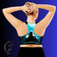 See yourself in the Spotlight in these LBS Aqua Spotlight Plus Size Sports Bra for the Female Artist.