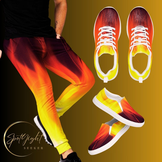 SpotlYght Seeker Artist on Fire Men’s Sweat Pants - A bold and empowering 46 Fan Merch Collection to ignite your journey and rise like a Phoenix. 🌟 #spotlYghtseeker #artistonfiremerch