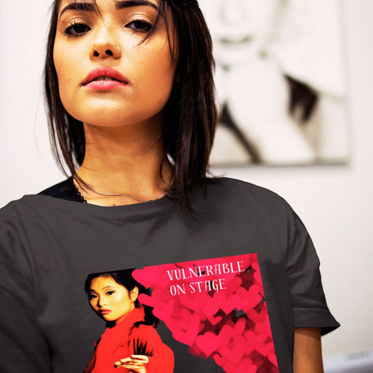 Unleash your artistic essence with the Vulnerable Warrior AFA B/W Tee. Break free from perfectionism, embrace authenticity, and let your true artistry shine through with each wear.