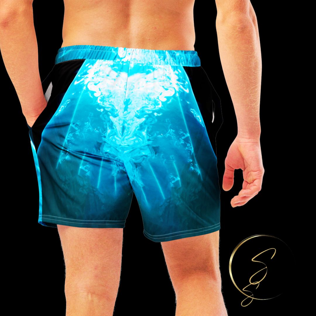 For the male artist who seeks the spotlight - Men's Aqua Spotlight Swim Trunks will give you just the experience you need to see yourself in the spotlight and look good while doing so!