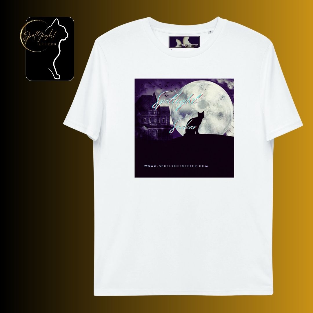 Cat Call Unisex Organic Cotton T-Shirt - Cat Moon