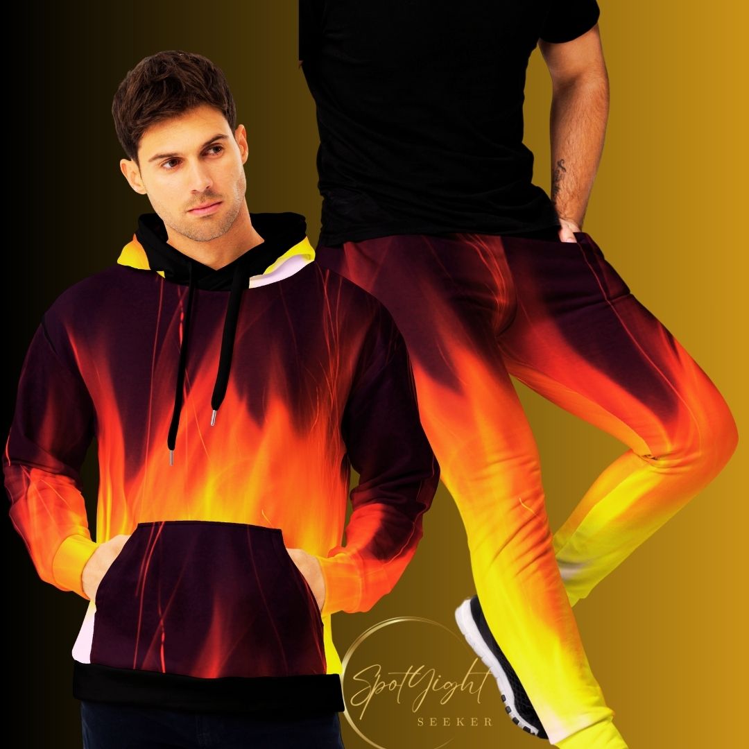 SpotlYght Seeker Artist on Fire Men’s Sweat Pants - A bold and empowering 46 Fan Merch Collection to ignite your journey and rise like a Phoenix. 🌟 #spotlYghtseeker #artistonfiremerch