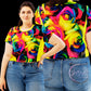 Emote Merch from SpotlYght Seeker - from the Bravo and Roses Collection the Sunlight & Roses Cropped Tee for the Female  Artist because artists deserve praise.