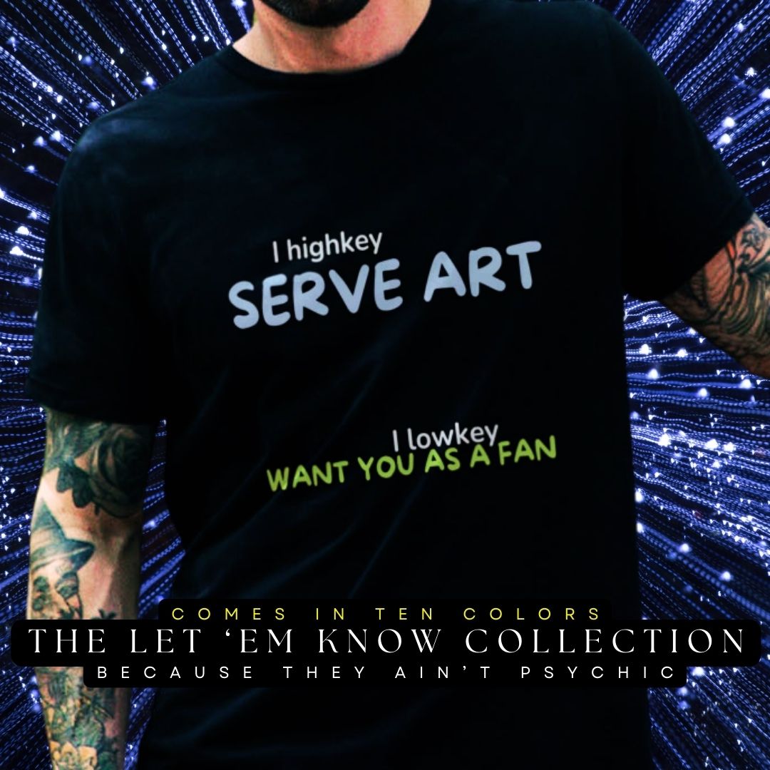 I Serve Art Highkey Heavyweight Unisex T-Shirt