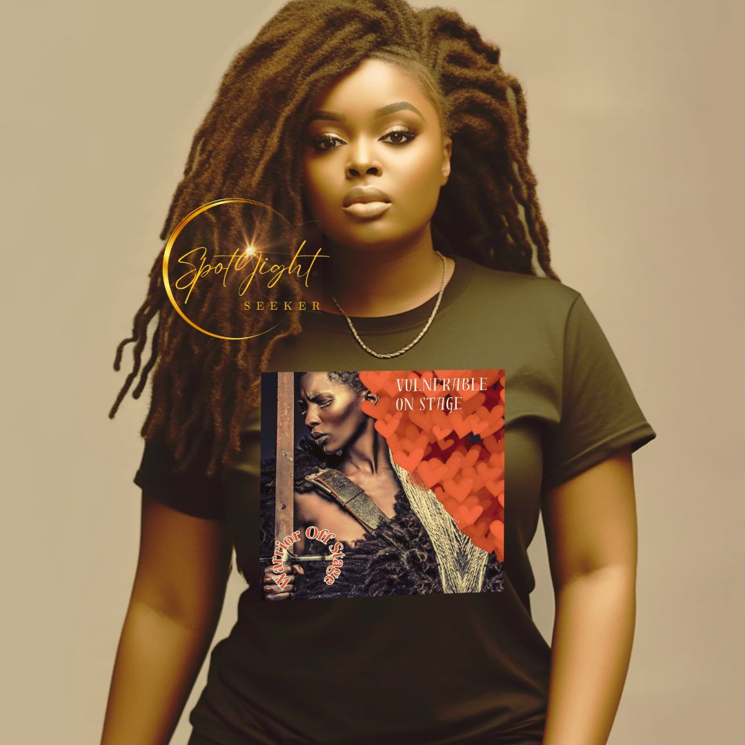 Unleash the Vulnerable Warrior in you with the new Unisex Vulnerable Warrior T-Shirt - BFA2. Strike the perfect balance between vulnerability on stage and warrior strength off it. Own your journey fearlessly!