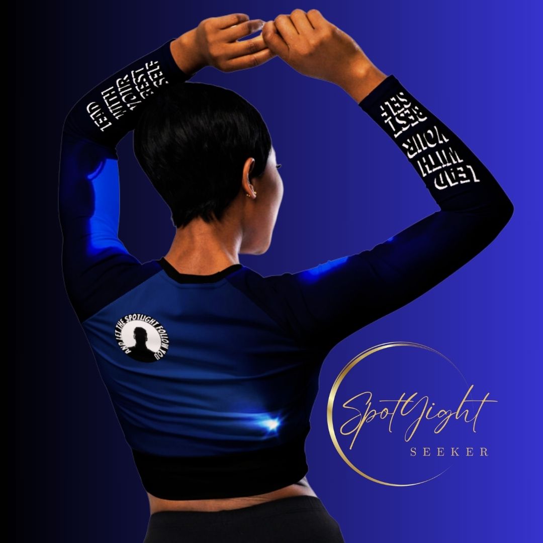 LBS Long-Sleeve Crop Top - WS BLK