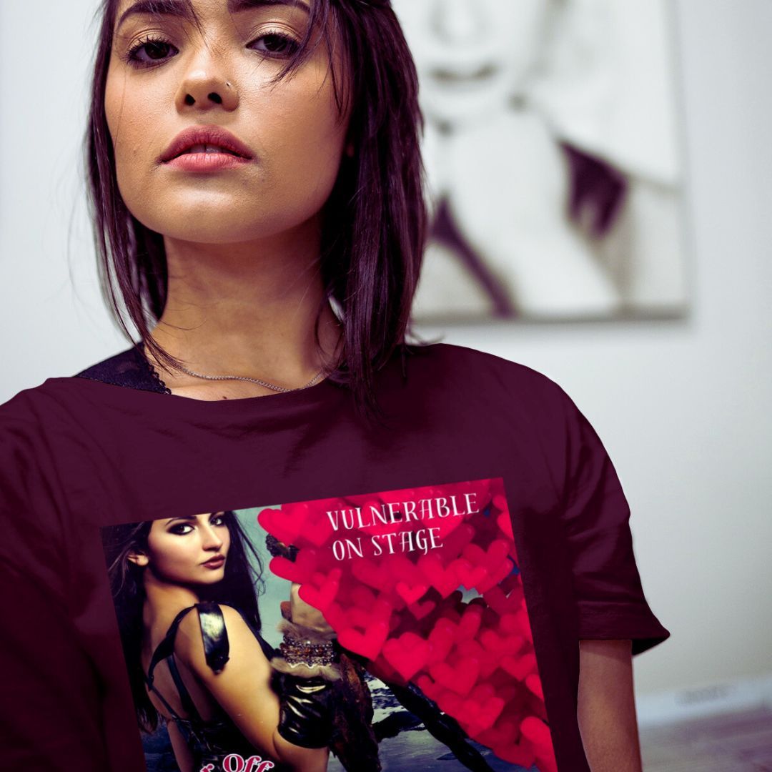BRFA STARK Vulnerable Artist Unisex Tee - Embrace authenticity and shield yourself from judgment with our empowering tee. Crush negative vibes and own your spotlight with every wear. Oxblood Black