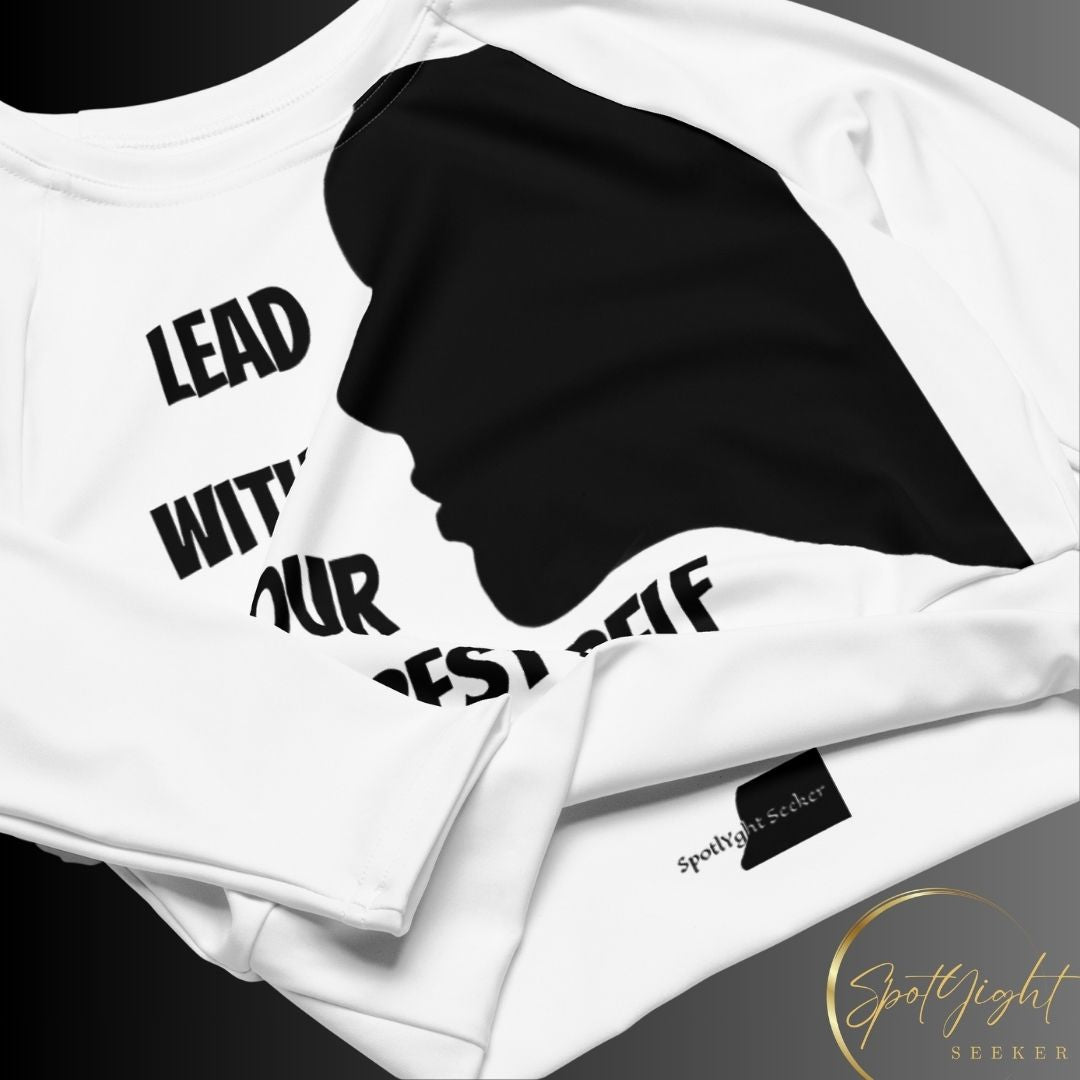 Dynamic Matching Long-Sleeve Crop – Maintain sexy in a bulk fest season with SpotlYght Seeker's design-matched crop top