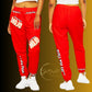 Mojo Unisex Track Pants - Alizarin