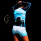 See yourself in the Spotlight in this LBS Women's Aqua Spotlight Rash Guard.