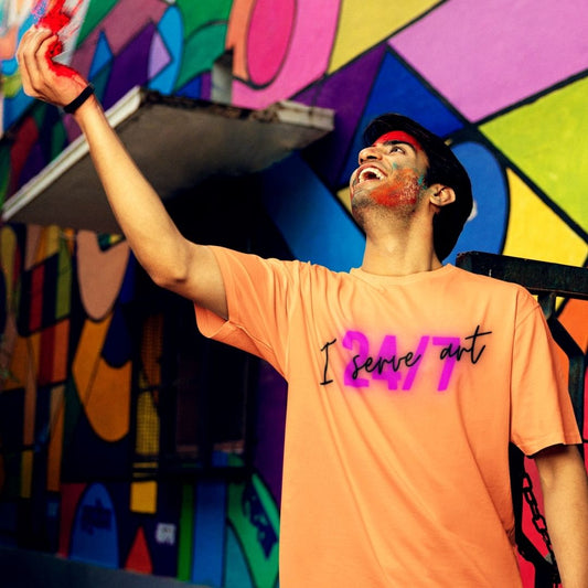 Artists, Artistic Expression, Creative Community, Inspire Wear, Let Em Know Collection, Artistic Opportunities, Conquer Fear, Claim Your Spotlight, Unleash Your Artistry, I Serve Art 24/7 Tee