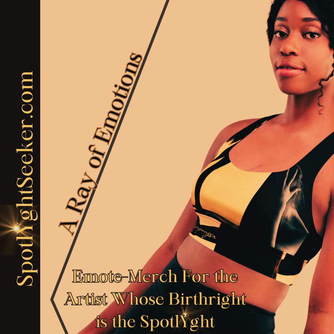 A-Ray of Emotions Sports Bra: Empowering artistic journey, fueling creativity with profound emotions.