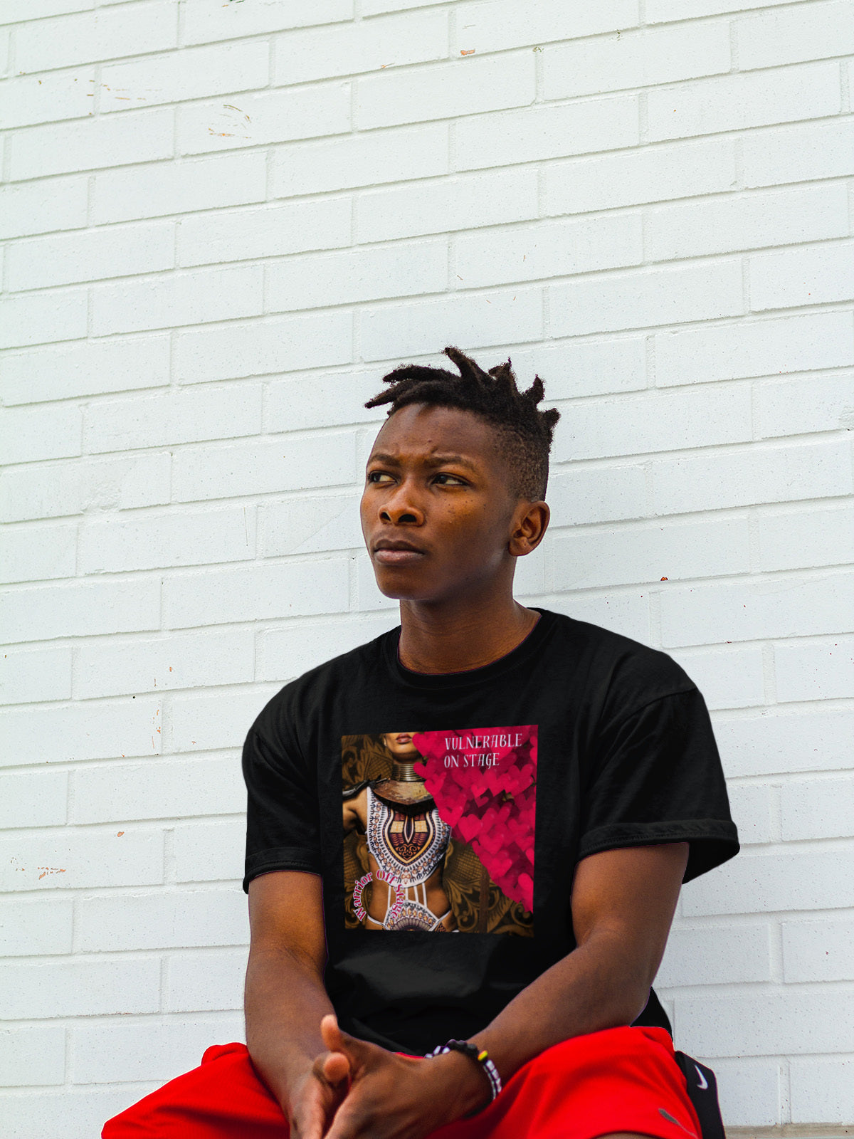 Unleash your vibe with the Unisex Artist Vulnerable Warrior T-Shirt - BFA1. This ain't just a tee; it's a power move for Black Female Artists (BFA). Rock authenticity on stage, warrior vibes off stage. Your style, your strength, your statement in the world of art and beyond.