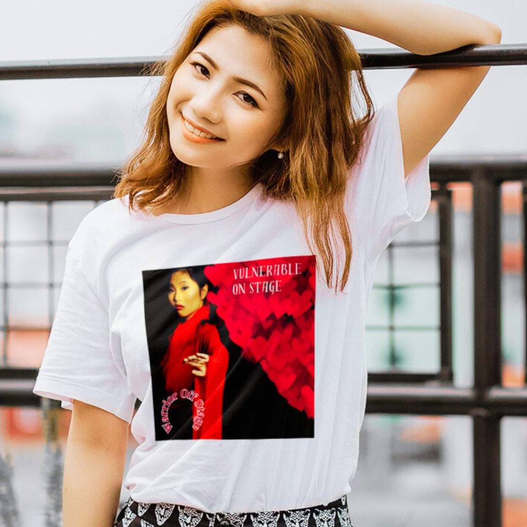 Unleash your artistic essence with the Vulnerable Warrior AFA Tee. Break free from perfectionism, embrace authenticity, and let your true artistry shine through with each wear.
