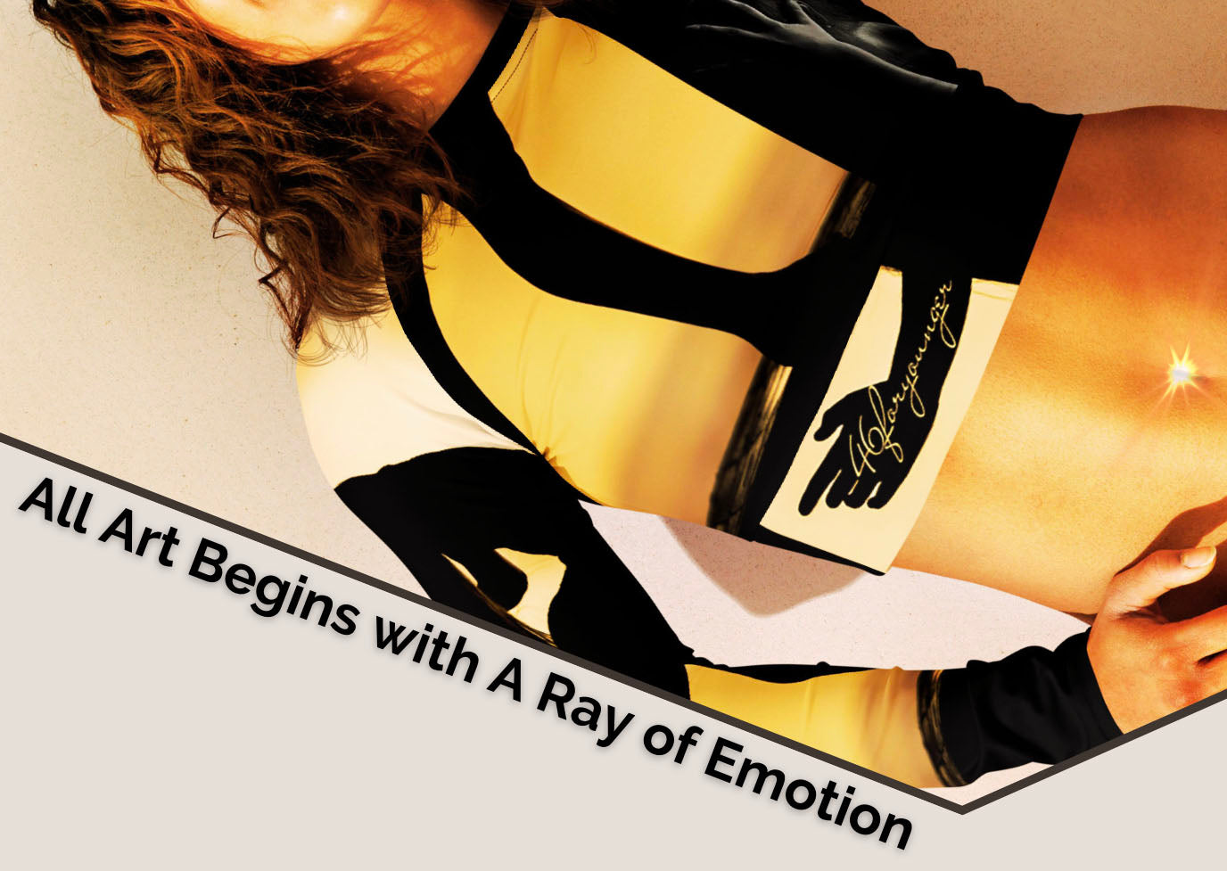 A-Ray of Emotions' Long Sleeve Crop Top - AH - Emote Merch, designed to inspire you to tap into profound emotions that elevate your artistry. 