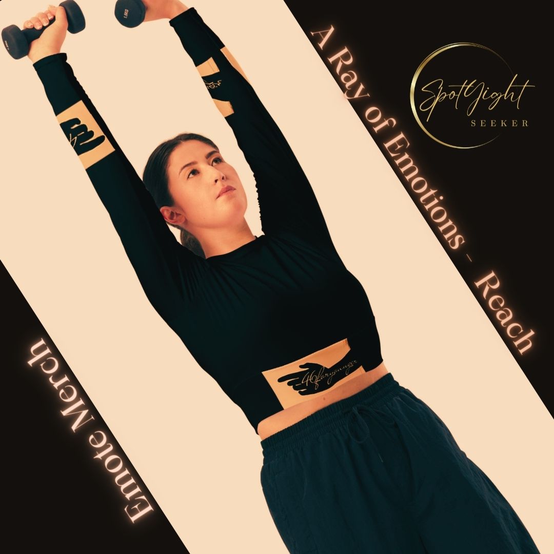 A-Ray of Emotions Long-Sleeve Crop Top - Reach: Inspire and Stretch