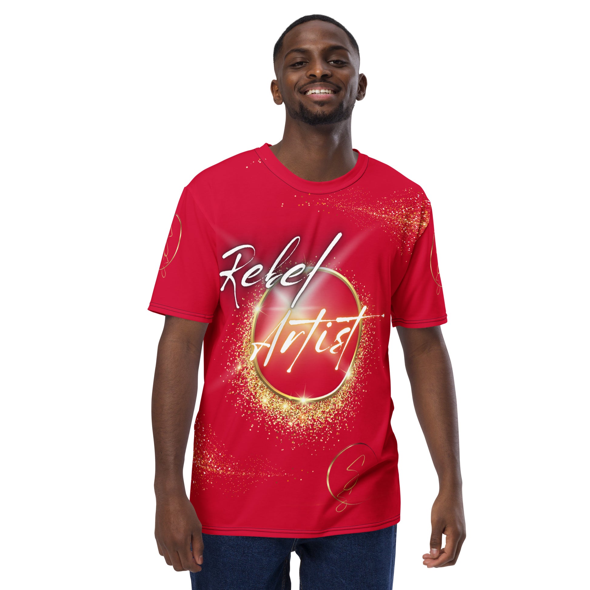 Discover the Essence of Artistic Rebellion: Introducing the Rebel Artist Men's T-Shirt by SpotlYght Seeker. Embrace the unique journey of artists carving their distinctive paths, often misunderstood as rebellious. In reality, these creators are visionary trailblazers, propelling society towards an uncharted future. 