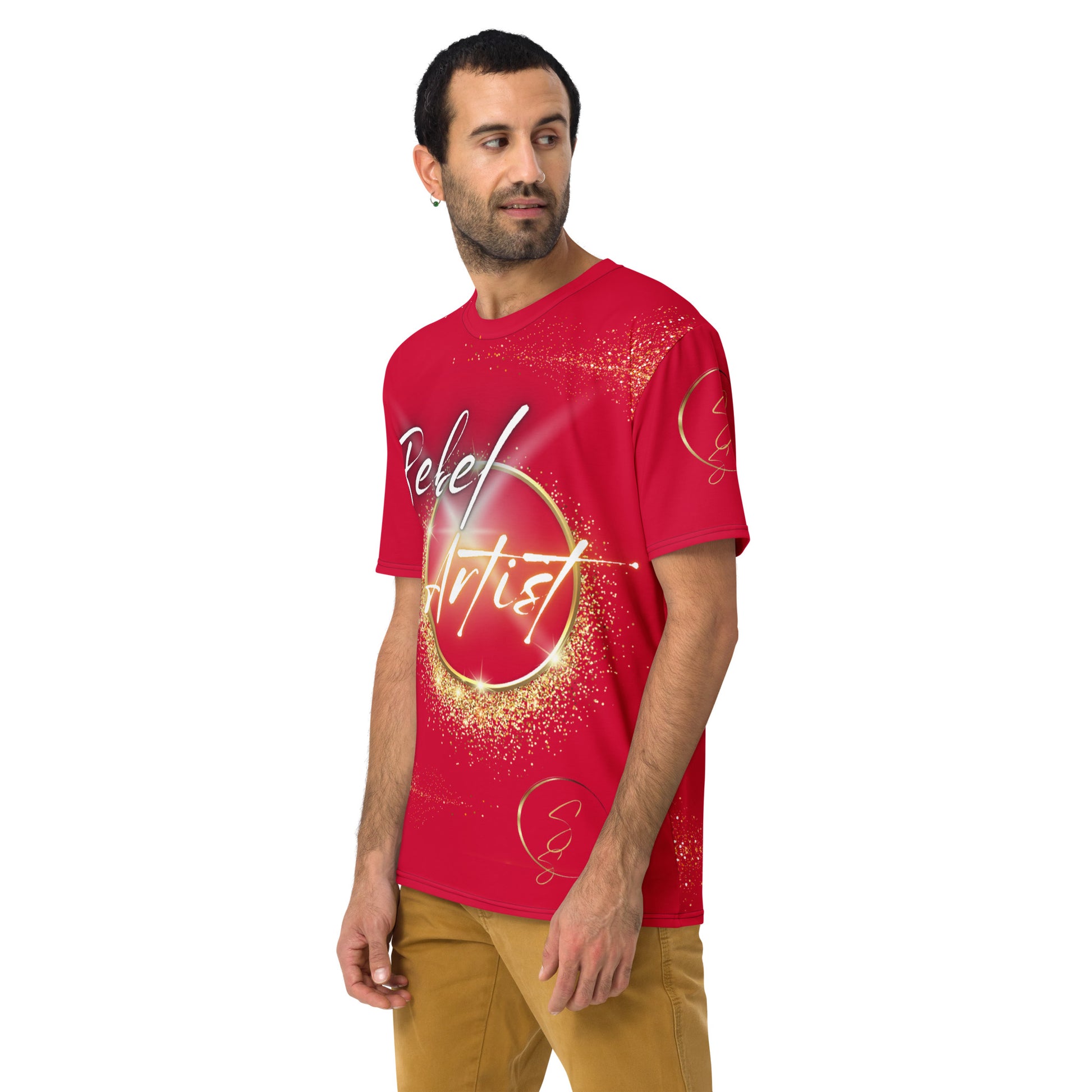 Discover the Essence of Artistic Rebellion: Introducing the Rebel Artist Men's T-Shirt by SpotlYght Seeker. Embrace the unique journey of artists carving their distinctive paths, often misunderstood as rebellious. In reality, these creators are visionary trailblazers, propelling society towards an uncharted future. 