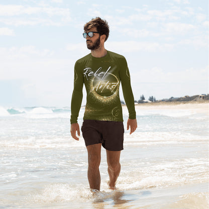 Rebel Artist Men's Rash Guard - Karaka