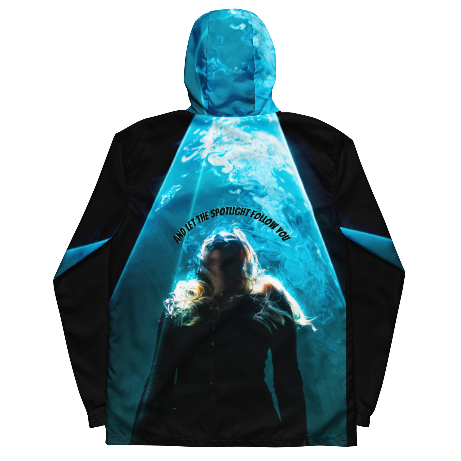 See yourself in the spotlight Male Artist LBS Men's Aqua Spotlight Windbreaker