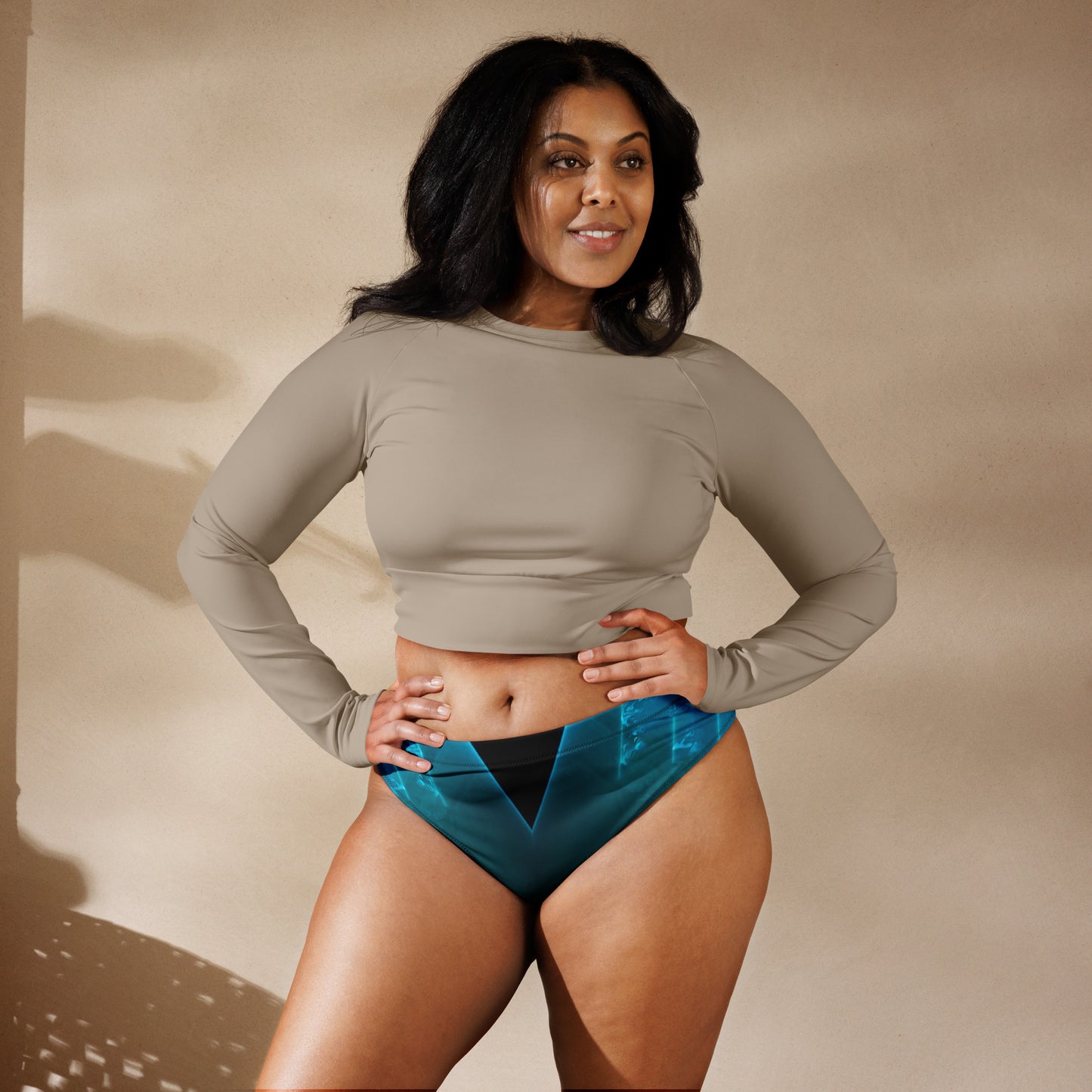 Aqua SpotlYght High-Waisted Bikini Bottom