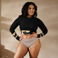 A-Ray of Emotions Long Sleeve Crop Top: An artistic canvas for profound emotions like tragedy, grief, shame, depression, and sadness. Let your art be the healing embrace for your audience, fostering connection and transformation.