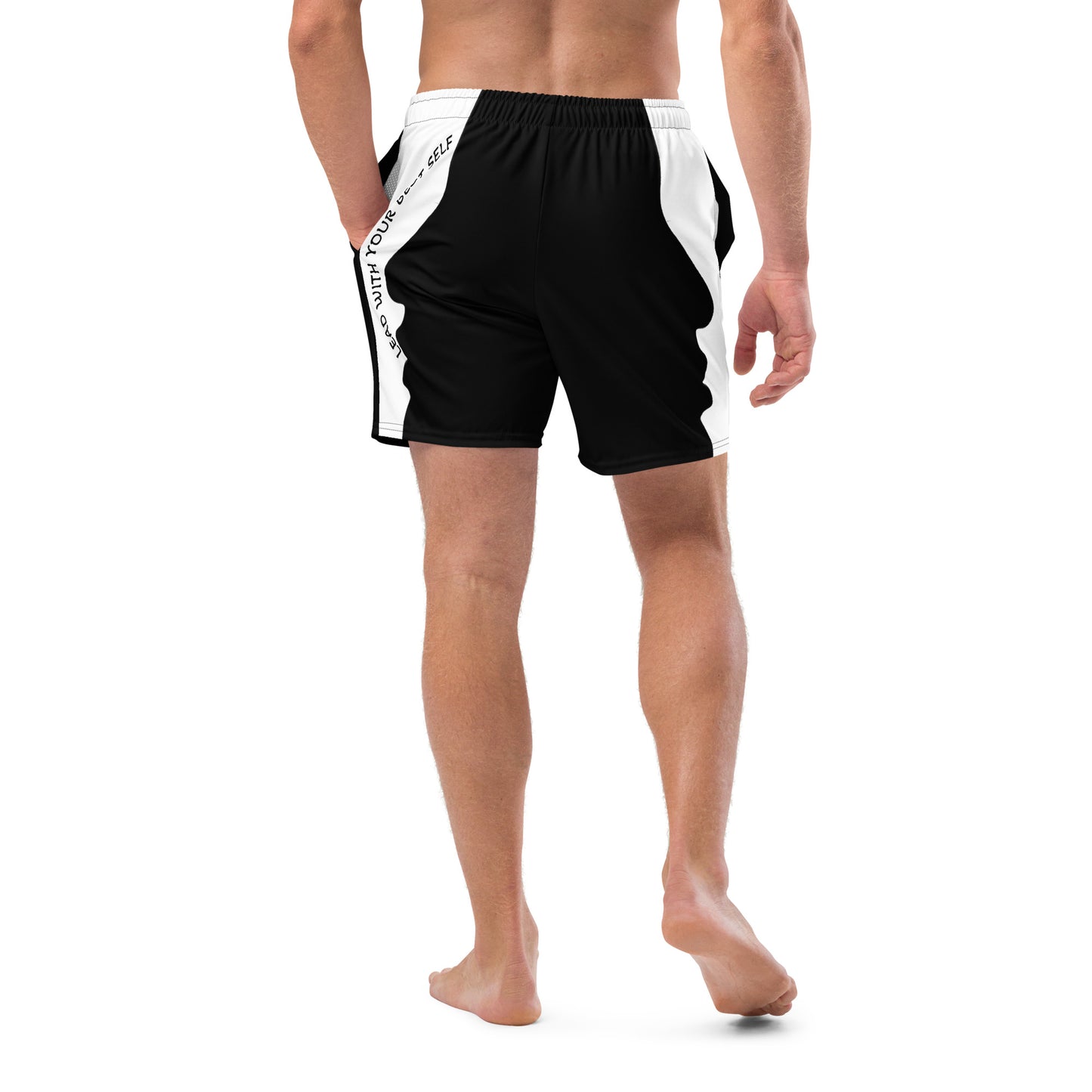 LBS Men's Swim Trunks -  BLK Front