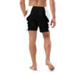 LBS Men's Swim Trunks - Stylish and confident male artist wearing vibrant swim trunks by SpotlYght Seeker