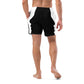 LBS Men's Swim Trunks - Stylish and confident man wearing vibrant swim trunks by SpotlYght Seeker