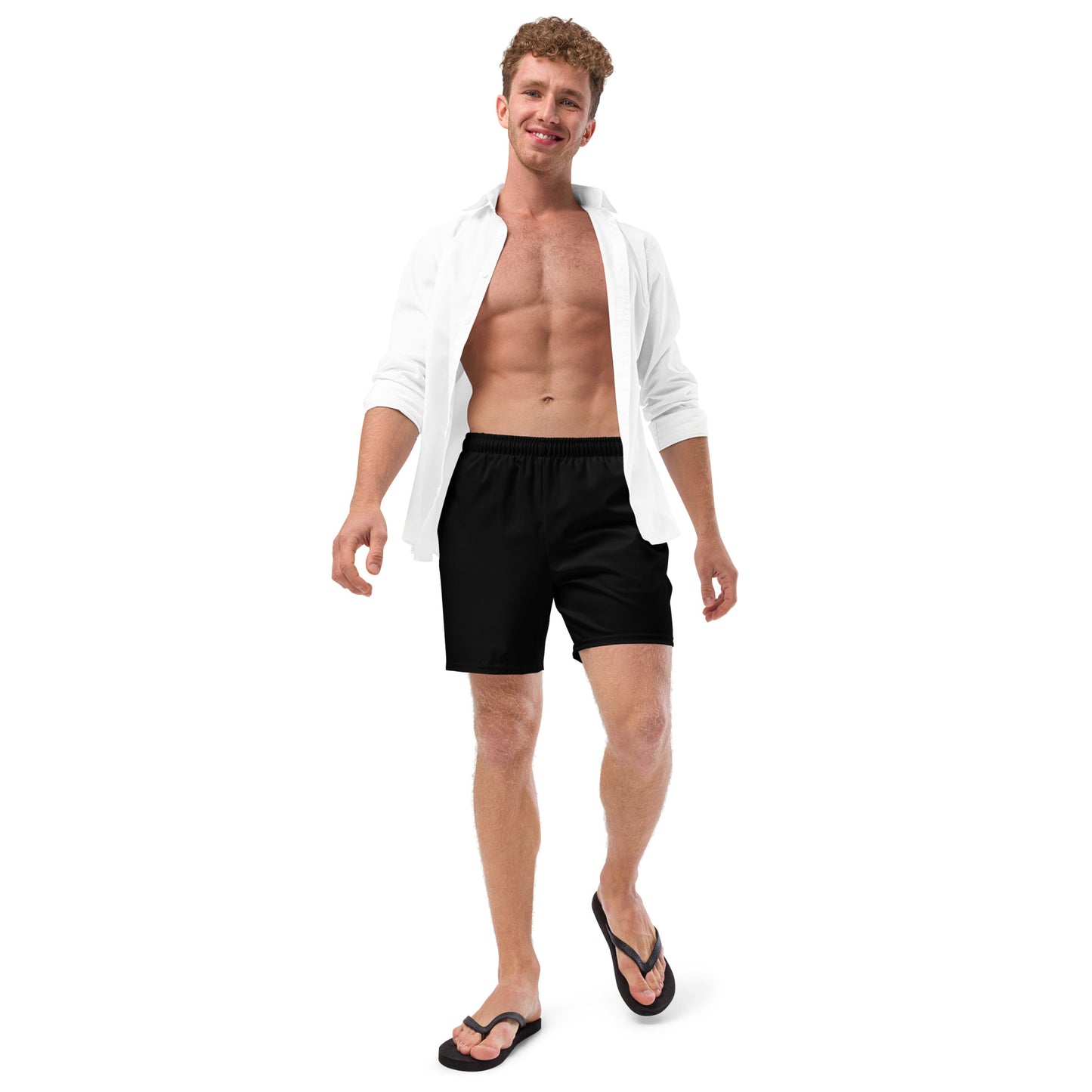 LBS Men's Swim Trunks -  BLK Front