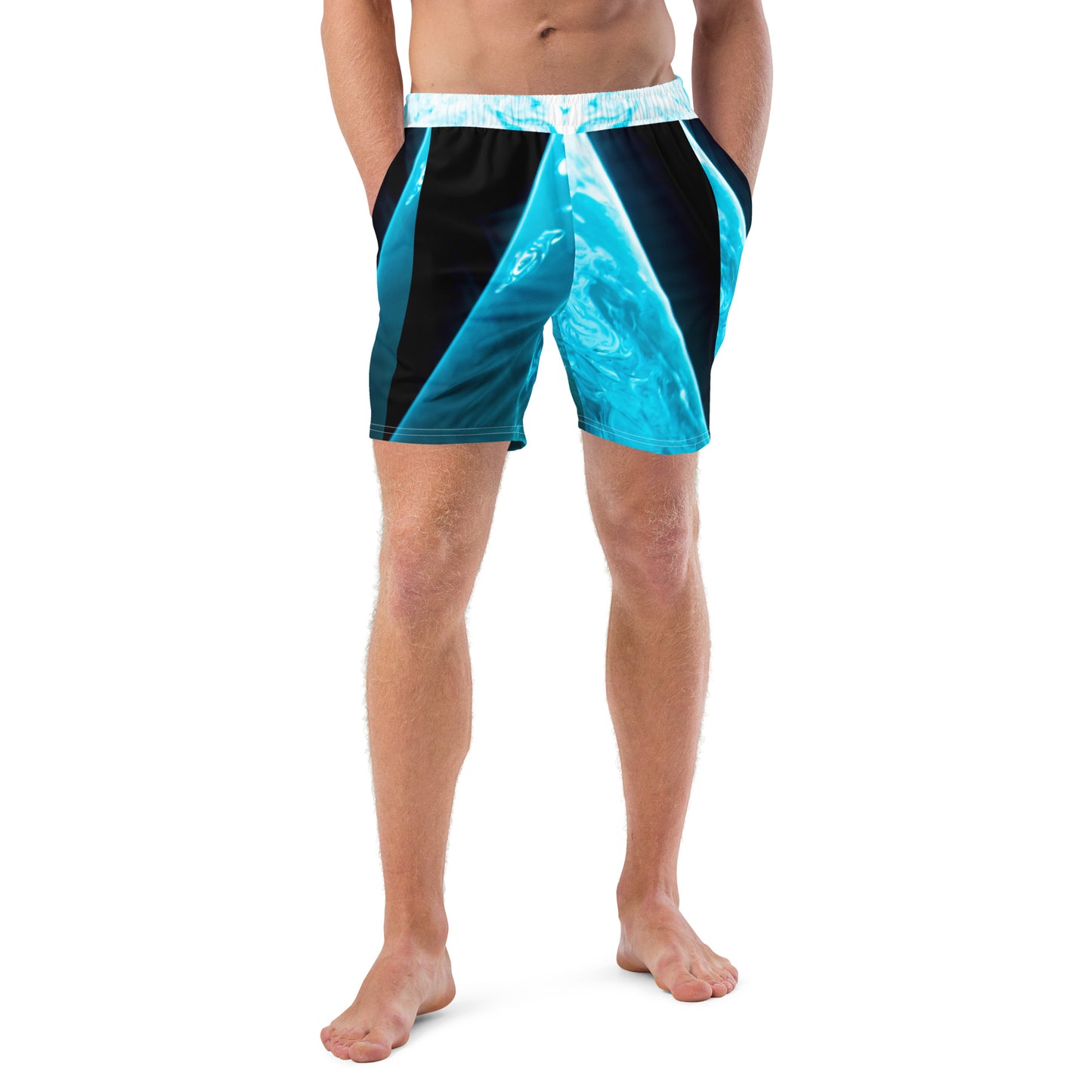 For the male artist who seeks the spotlight - Men's Aqua Spotlight Swim Trunks will give you just the experience you need to see yourself in the spotlight and look good while doing so!