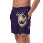 Deep Purple Rebel Artist Swim Trunks - Rich deep purple swim trunks, embodying regal rebellion and ambition for the artist ready to elevate to top tier.