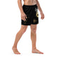 Black Rebel Artist Swim Trunks - Classic black swim trunks embodying timeless rebellion and artistic elegance.