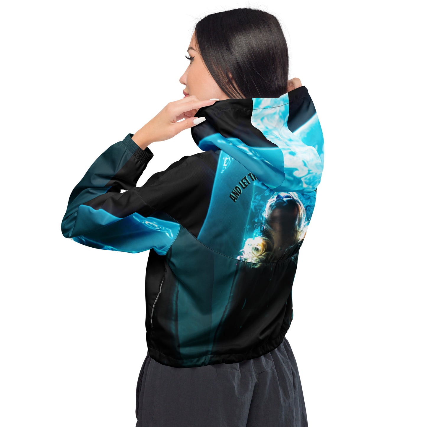Women’s Aqua SpotlYght Cropped Windbreaker