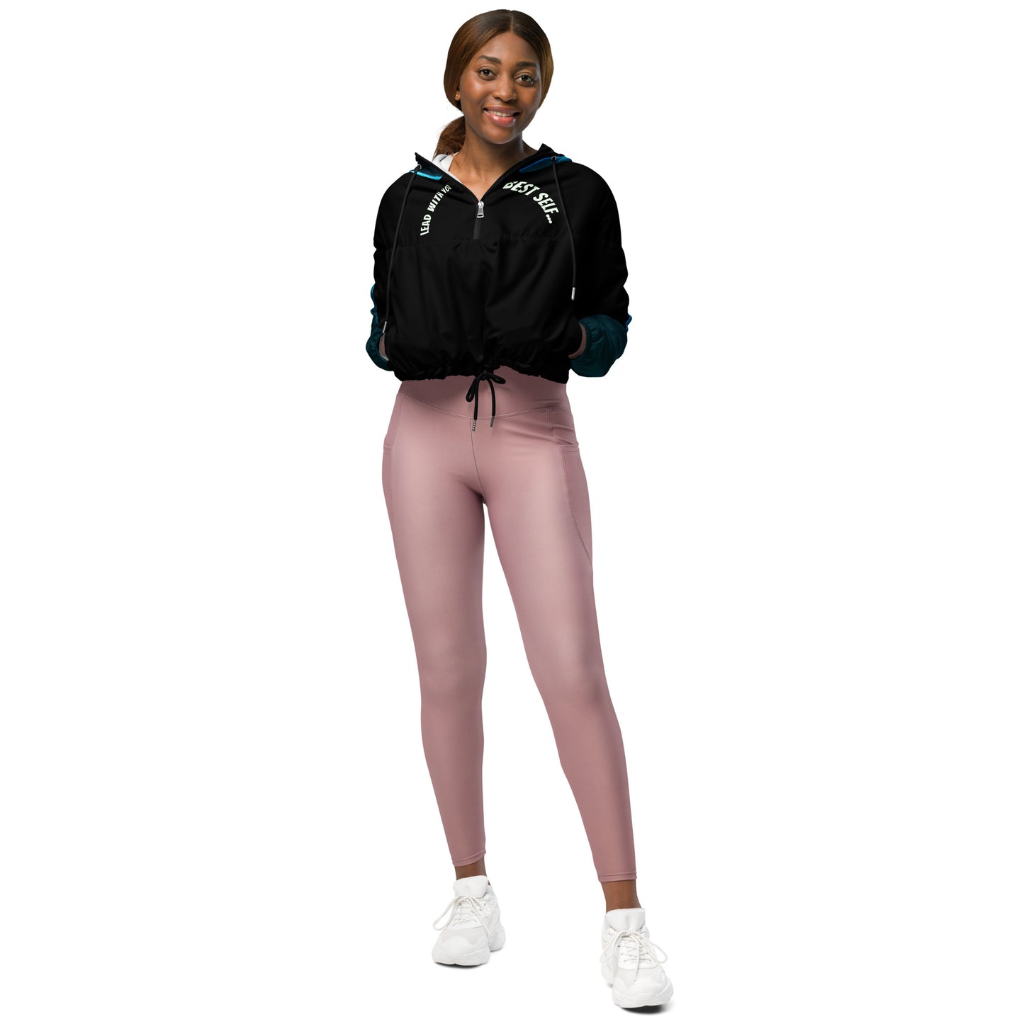 Women’s Aqua SpotlYght Cropped Windbreaker
