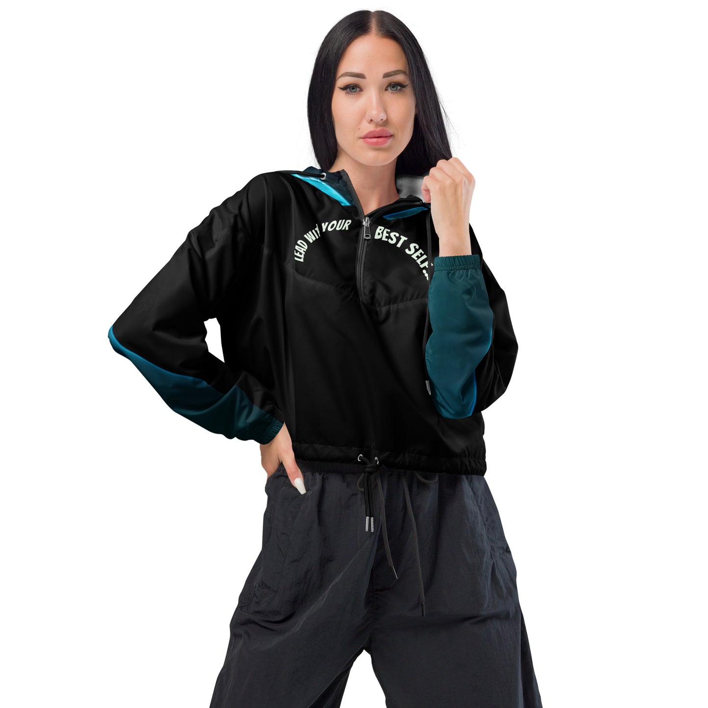 Women’s Aqua SpotlYght Cropped Windbreaker