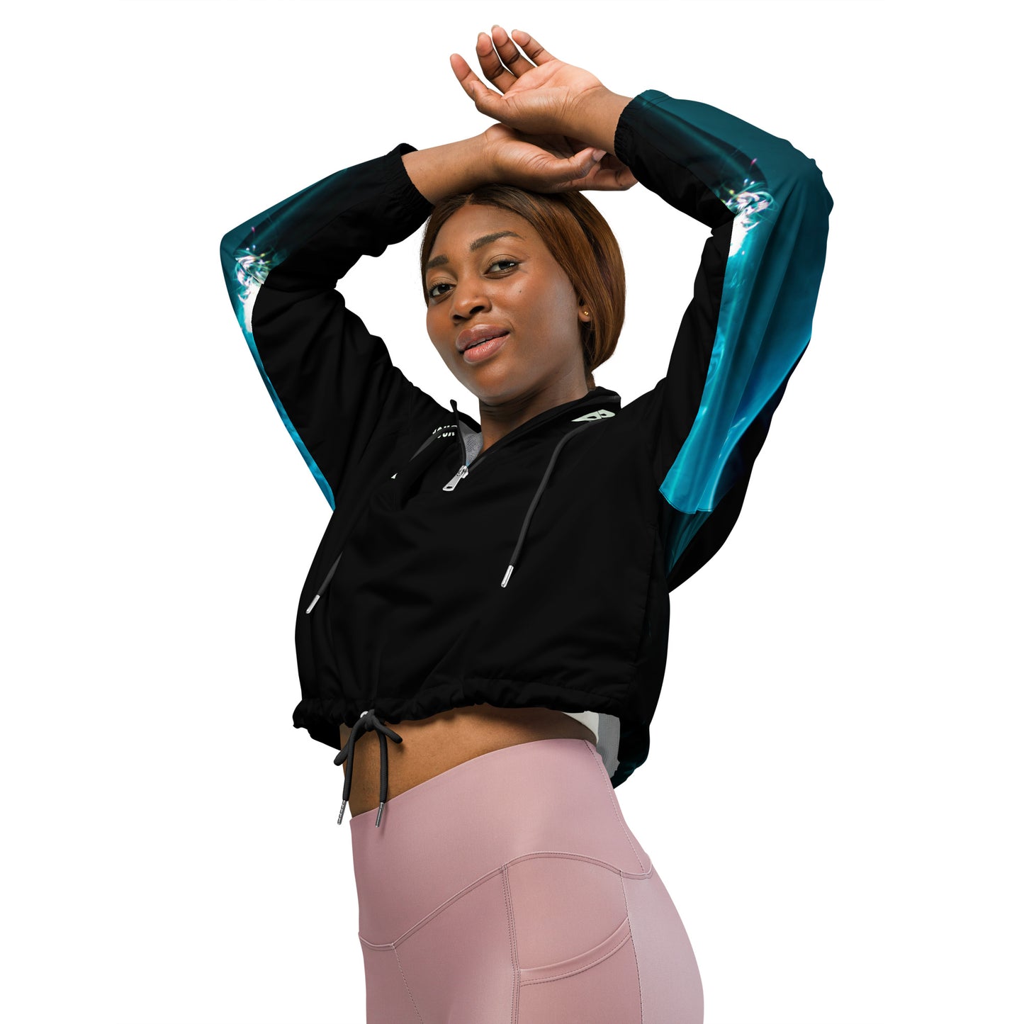 Women’s Aqua SpotlYght Cropped Windbreaker