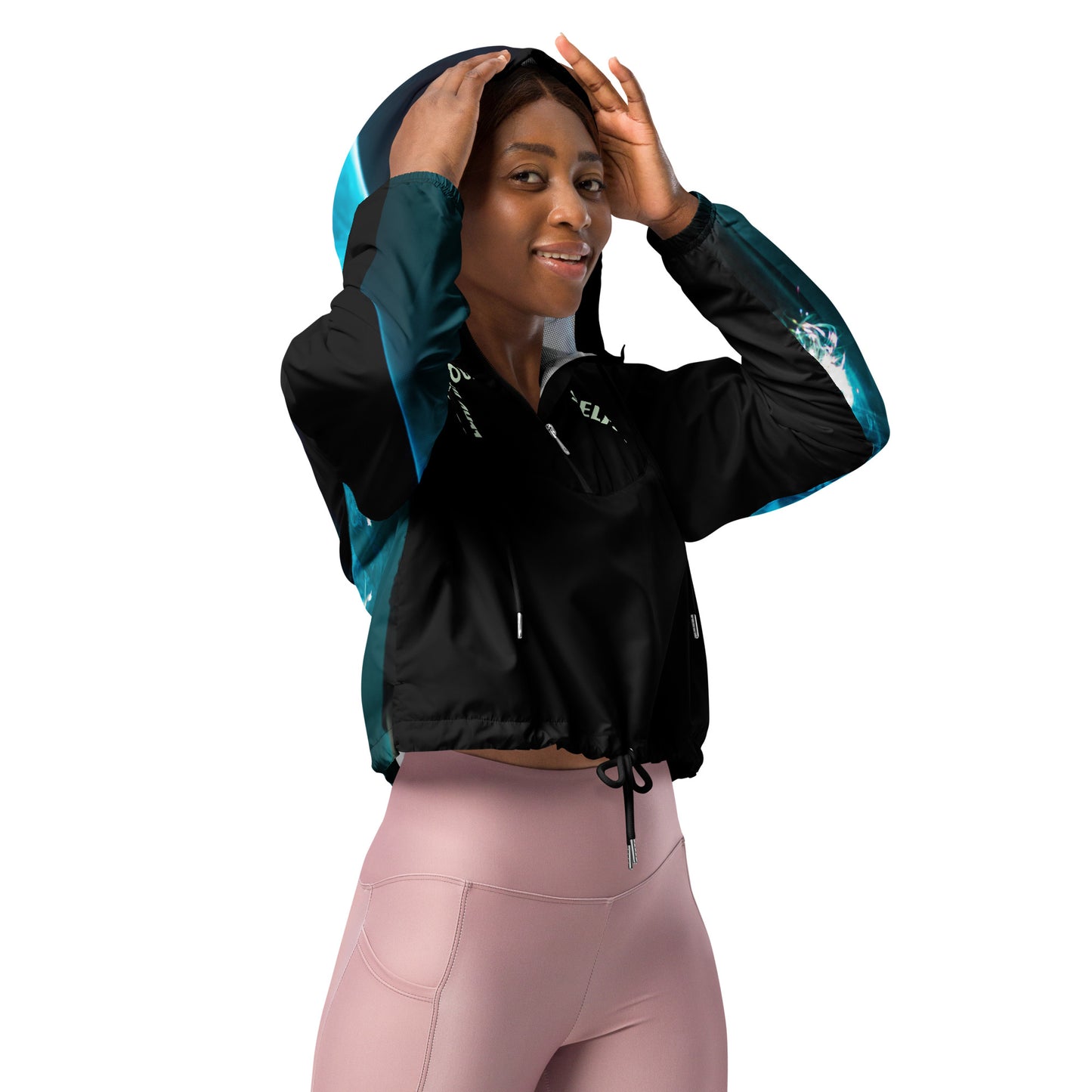 Women’s Aqua SpotlYght Cropped Windbreaker